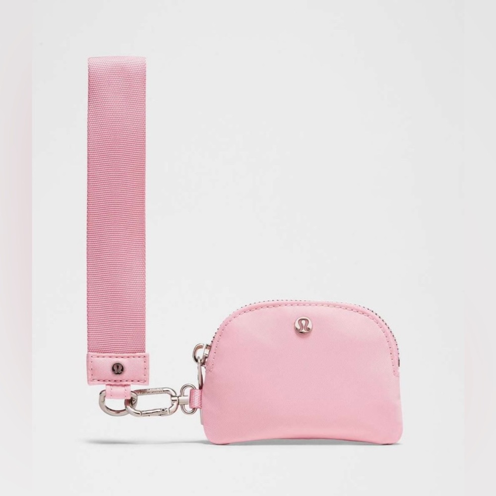 💕Lululemon Dual Pouch Wristlet Plush Fleece💕Pink Tide💕Pouches can be separated💕 - Picture 7 of 12